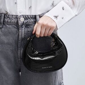 Charles & Keith mini croc purse